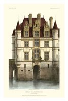French Chateaux In Brick I Framed Print