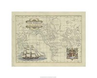 Antique Map Of The World Giclee
