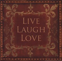 Live Laugh Love Framed Print