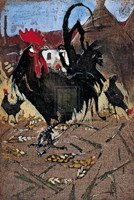 Black Spanish Cock Fine Art Print