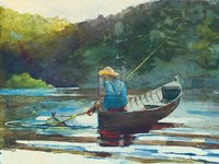 Boy Fishing, 1892 Fine Art Print