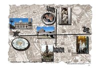 Map "Angels And Demons" Fine Art Print