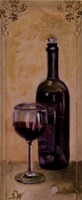 Red Wine With Glass by Shari White - 4" x 10"