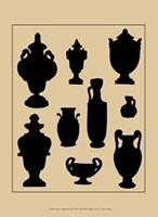 Urns In Silhouette II Fine Art Print