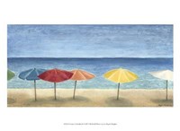 Ocean Umbrellas II Framed Print