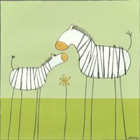 Stick-Leg Zebra II Fine Art Print