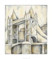 Urban Bridgescape II Framed Print