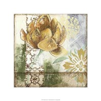 Globeflower Fresco I Giclee