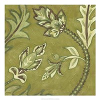 Pistachio Paisley I Framed Print