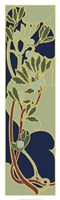 Nouveau Floral Panel I Giclee