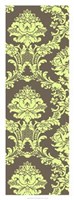 Vivid Damask In Green I Giclee