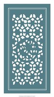 Shoji Screen In Teal II Giclee