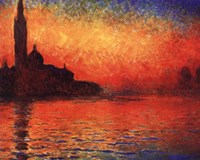 San Giorgio Maggiore at Twilight (Dusk in Venice), c.1908 Fine Art Print