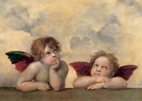 The Cherubim Putti Angels of The Sistine Madonna, c.1514 Fine Art Print