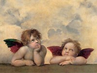 The Cherubim Putti Angels of The Sistine Madonna, c.1514 Fine Art Print