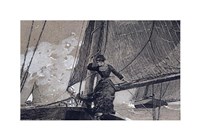Yachting Girl Fine Art Print