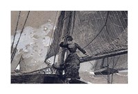 Yachting Girl Fine Art Print