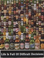 Beer Bottles Wall Poster