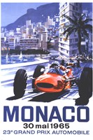 Grand Prix Monaco 30 Mai 1965 Fine Art Print