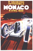 Grand Prix De Monaco 1930 Fine Art Print