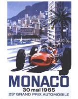 Grand Prix Monaco 30 Mai 1965 Framed Print