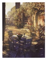 Sunlit Terrace, Crillon le Brave Fine Art Print