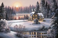 Winter Sunset Fine Art Print