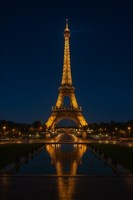 Eiffel Tower at Night Fine Art Print