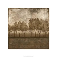 Trees At Dusk I Giclee