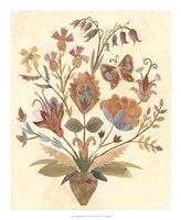 Vintage Paper Bouquet II Framed Print