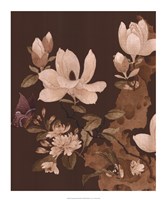 Asian Brocade II Framed Print