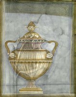 Small Urn And Damask II Fine Art Print