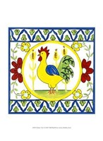 Rustic Tile V Framed Print