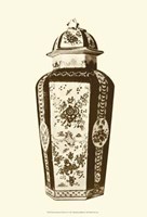 Manor Porcelain In Brown IV Framed Print