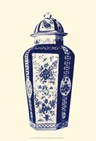 Manor Porcelain In Blue IV Fine Art Print