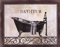 Bath Silhouette II Fine Art Print