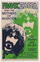 Frank Zappa, Paramount Northwest, 1972 Fine Art Print