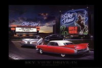 Sky View Drive-In by Helen Flint - 36" x 24"