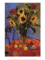 Protea Sunflower and Lemon Fine Art Print