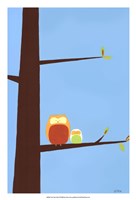 Tree-top Owls I Fine Art Print