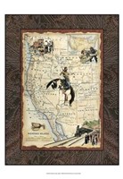Western States Map Fine Art Print