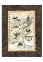 Eastern States Map Fine Art Print