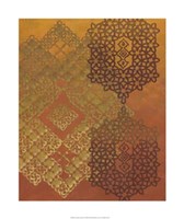 Golden Henna II Fine Art Print