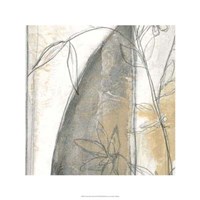 Neutral Garden Abstract III Framed Print