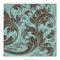 Azure Acanthus III Fine Art Print