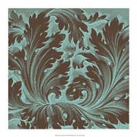 Azure Acanthus IV Fine Art Print