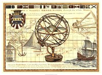 Nautical Map I Fine Art Print