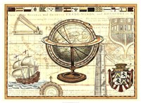 Nautical Map II Fine Art Print