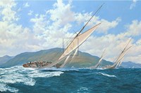 Valkyrie Racing On The Clyde Fine Art Print
