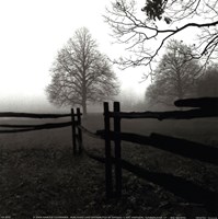 Fence in the Mist by Harold Silverman - 8" x 8"